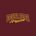 Delta Zeta Bold Gold Text Homecoming Crewneck