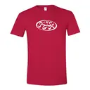 Korean Student Association Curved Font Heart Graphic PR Shirt 2