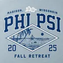 Phi Kappa Psi Collegiate Texts and Tropical Beach Drawing Retreat Hoodie