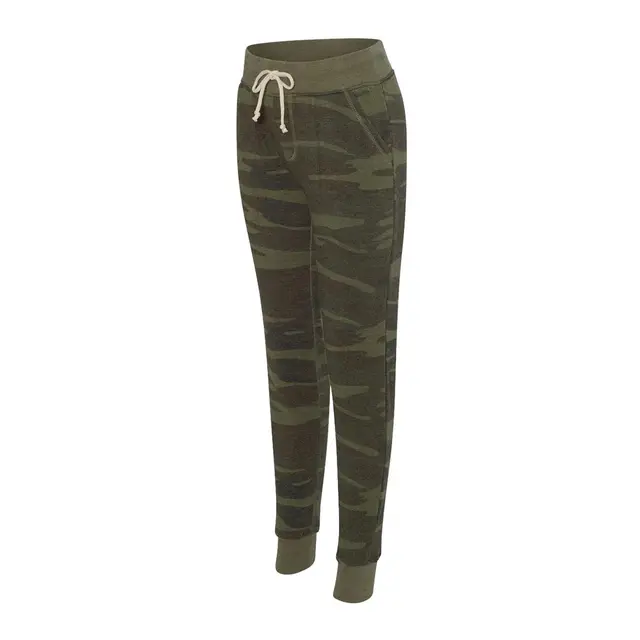 Alternative Ladies' Jogger Eco-Fleece Pant 31082f Camo Left