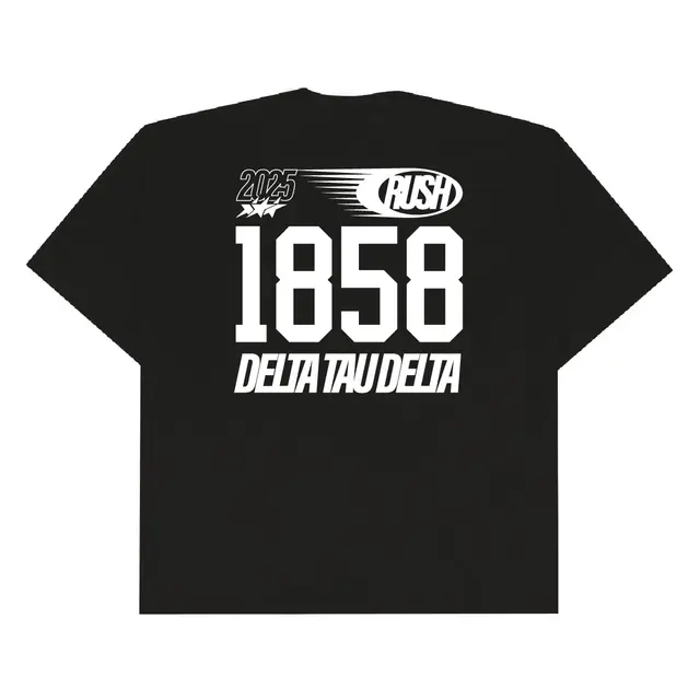 Delta Tau Delta Bold Number Rush Shirt 2