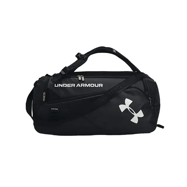 Under Armour Contain Duffel Medium 1361226 BLACK AND BLACK_001 Front