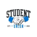 Student Union Bold Text Handshake Graphic PR Hoodie