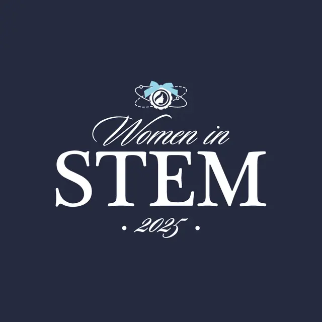 Women in STEM Blue Bow Logo PR Crewneck