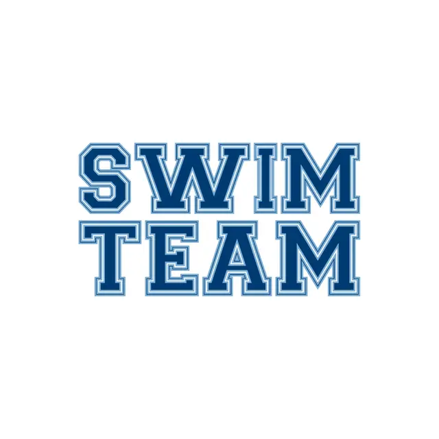 Swim Team Block Lettering PR Crewneck