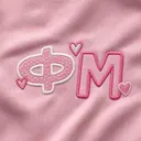 Phi Mu Playful Hearts Lettering Rush Shorts