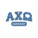 Alpha Chi Omega Blue Block Letters Game Day Shirt