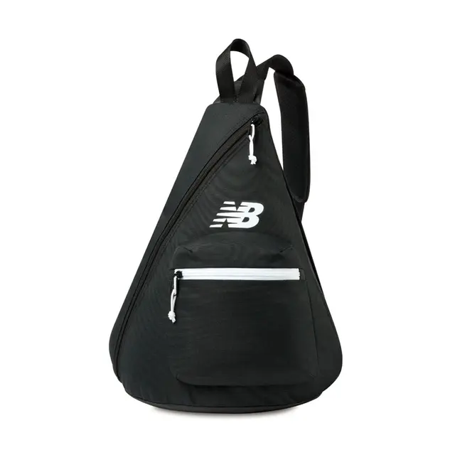 Customizable New Balance Athletics LG Sling Bag 101716-001 Black Front