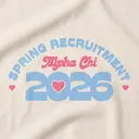 Alpha Chi Omega Curved Text Spring Recruitment Hoodie