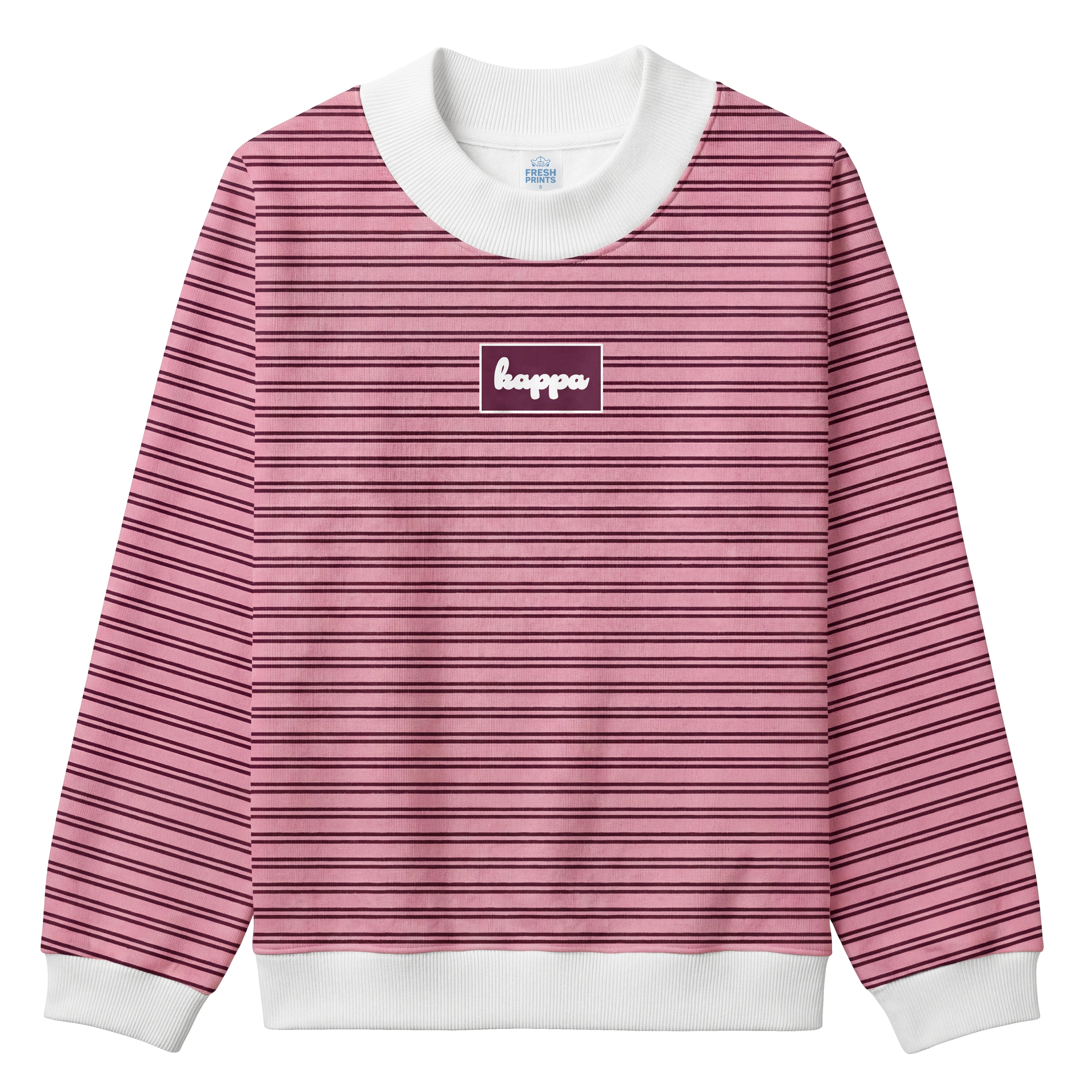 Soft Launch Striped Mock Neck custom Kappa Kappa Gamma merch