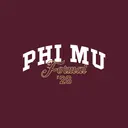 Phi Mu Arched Text and Script Formal Hoodie