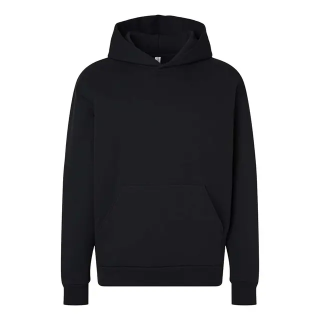 Independent Trading Co. Unisex Boulevard Heavyweight Hooded Sweatshirt Black Front