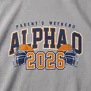 Alpha Omicron Pi Helmet Illustration Parents Weekend Sweater