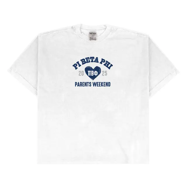 Pi Beta Phi Heart Shape Parents Weekend Shirt 2