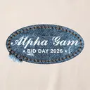 Alpha Gamma Delta Denim Style Bid Day Tank