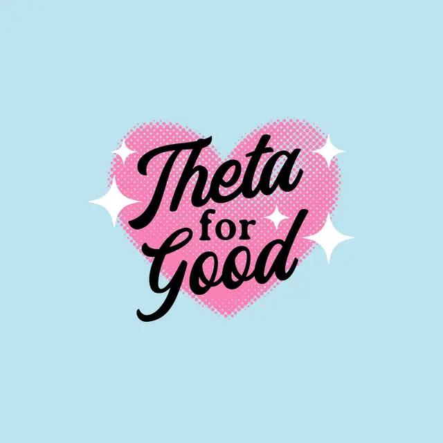 Kappa Alpha Theta Heart Text Philanthropy Tank