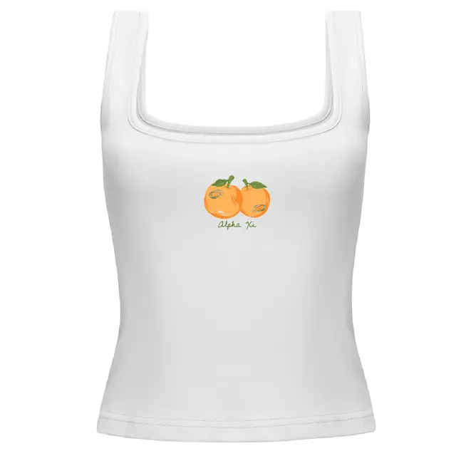 Alpha Xi Delta Orange Duo Big Little Reveal Tank 2