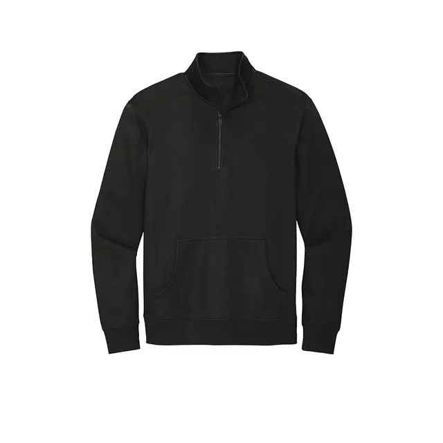 District V.I.T. Fleece 1/4-Zip Black Front