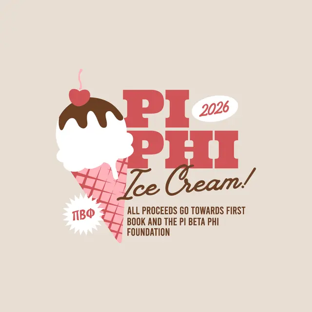 Pi Beta Phi Ice Cream Cone Philanthropy Shirt