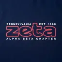 Zeta Tau Alpha Glowing Block Lettering PR Shirt