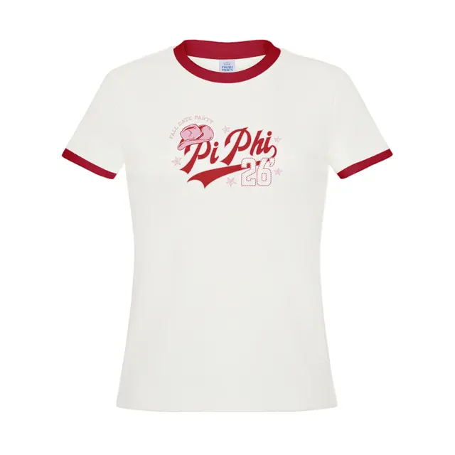 Pi Beta Phi Cowboy Hat Script Date Parties Shirt 2