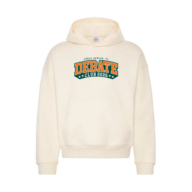 Debate Club Outlined Text PR Hoodie 2