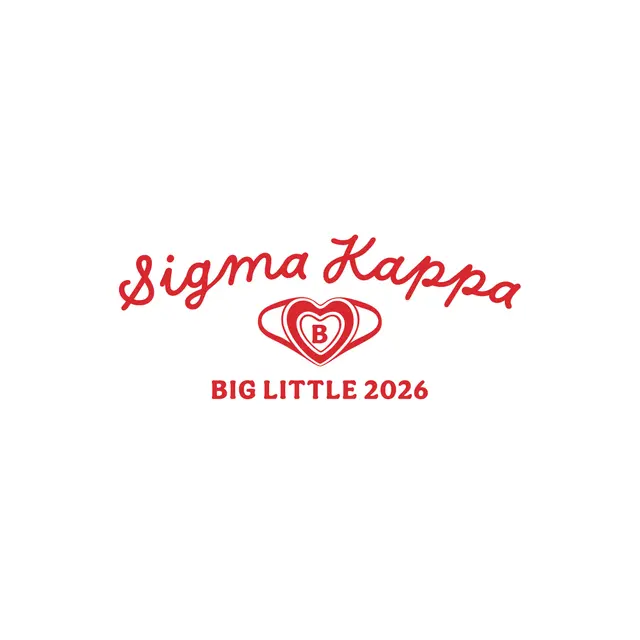 Sigma Kappa Heart Shaped Graphic Big Little Reveal Tank