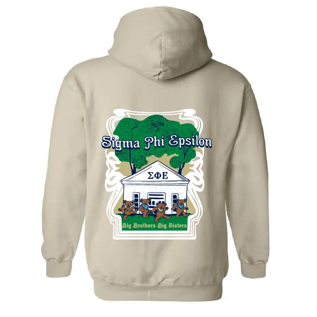 Sigma Phi Epsilon House and Bears Philanthropy Hoodie 2