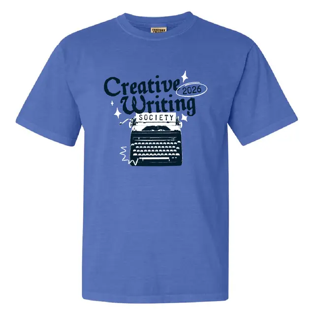 Creative Writing Society Typewriter Graphic PR Shirt 2