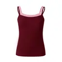 Fresh Prints FP122 Bailey Layered Tank Burgundy Light Pink mto Back