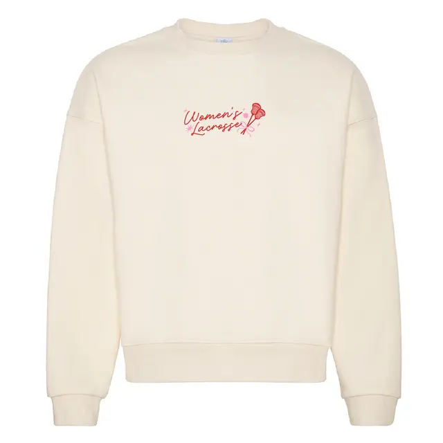 Women's Lacrosse Playful Script PR Crewneck 2