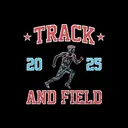 Track & Field Runner Illustration and Bold Text PR Shirt