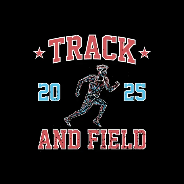 Track & Field Runner Illustration and Bold Text PR Shirt