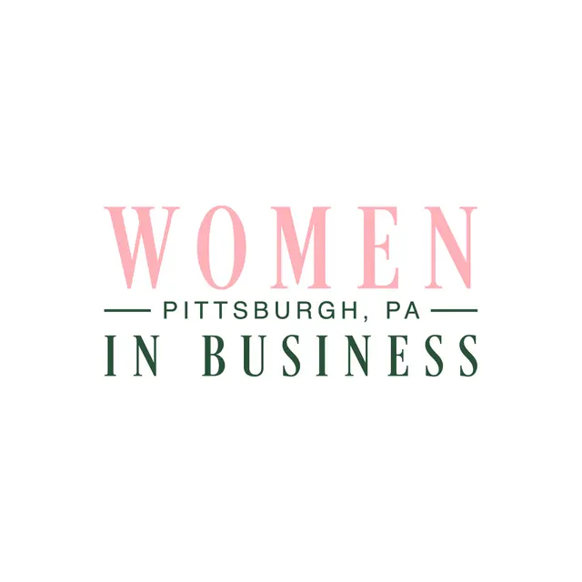 Women in Business Pink and Green Text PR Sweater