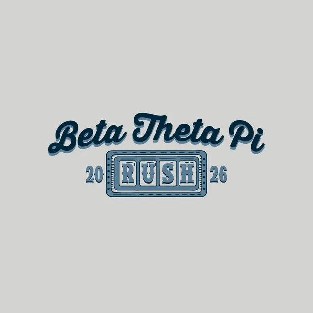 Beta Theta Pi Bold Block Lettering Rush Shirt