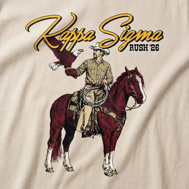 Kappa Sigma Cowboy Illustration Rush Sweater
