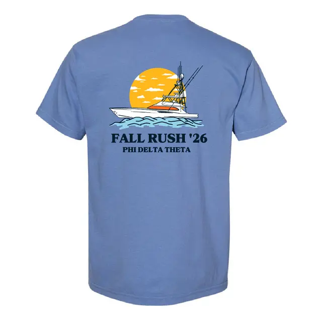 Phi Delta Theta Boat Graphic Fall Rush Shirt 2