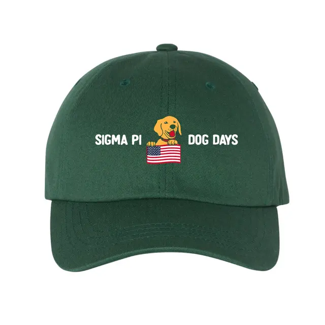 Sigma Pi Playful Dog Illustration Philanthropy Hat 2