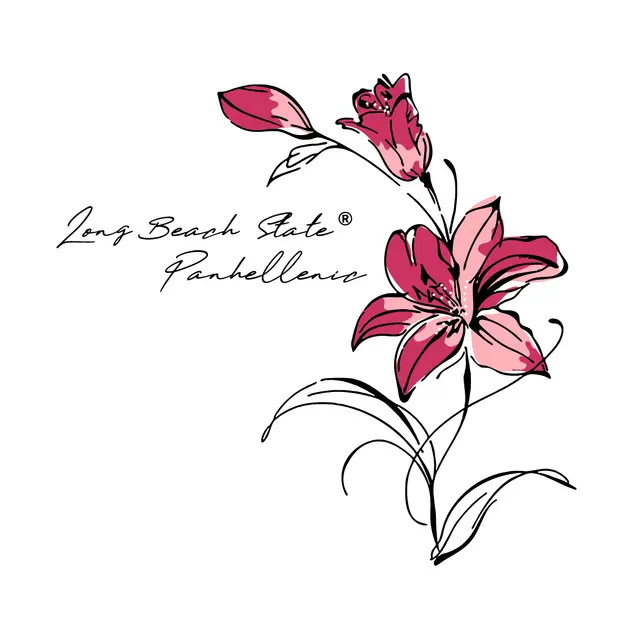 National Panhellenic Conference Pink Lily Illustration PR Hoodie