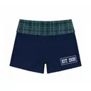 Alpha Epsilon Phi Plaid Waistband Text PR Shorts 2