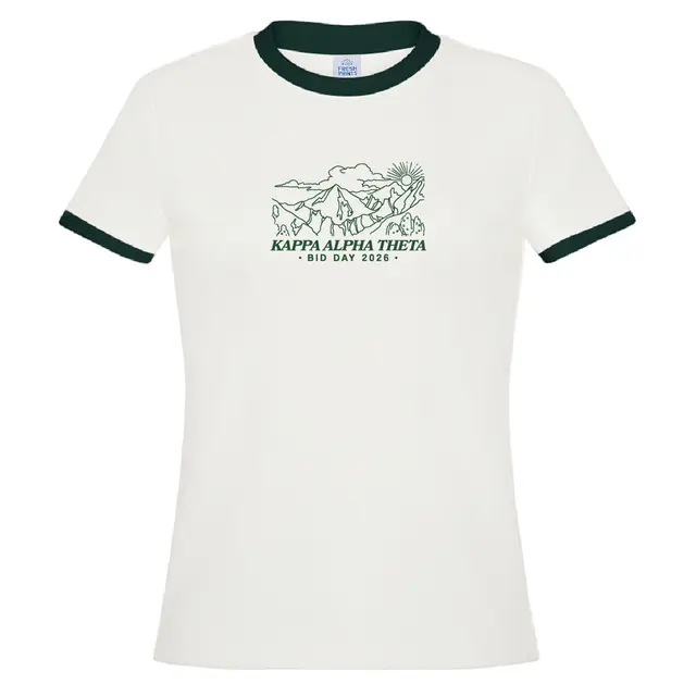 Kappa Alpha Theta Mountain Scene Bid Day Shirt 2