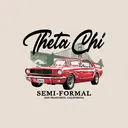 Theta Chi Classic Mustang and Bridge Semi-Formal Shirt