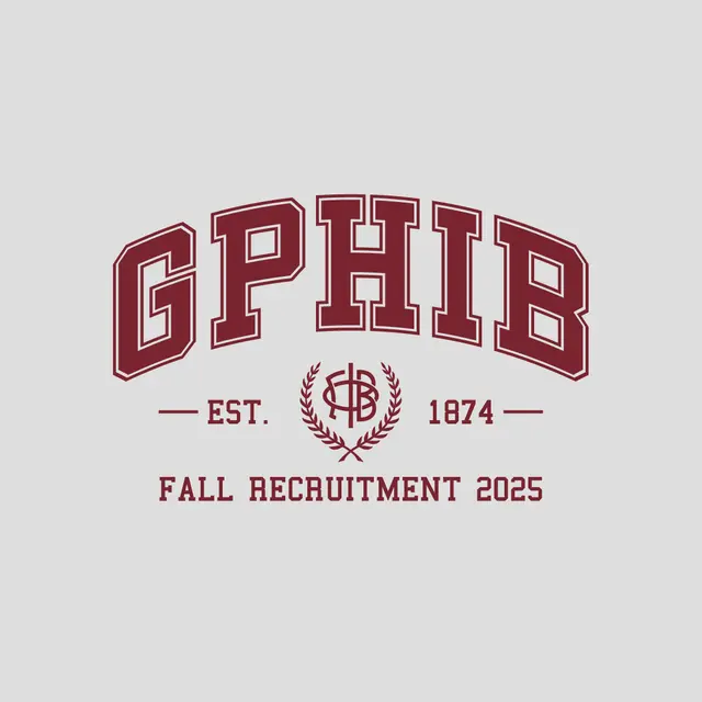 Gamma Phi Beta Bold Lettering Rush Hoodie