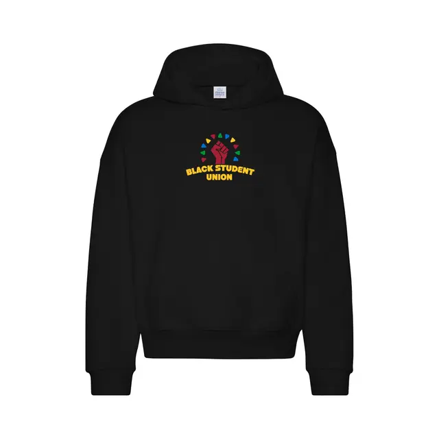 Black Student Union Raised Fist Circle Pattern PR Hoodie 2