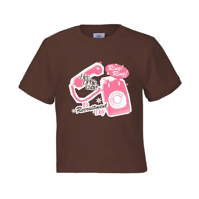Delta Phi Epsilon Retro Phone Graphic Rush Shirt 2