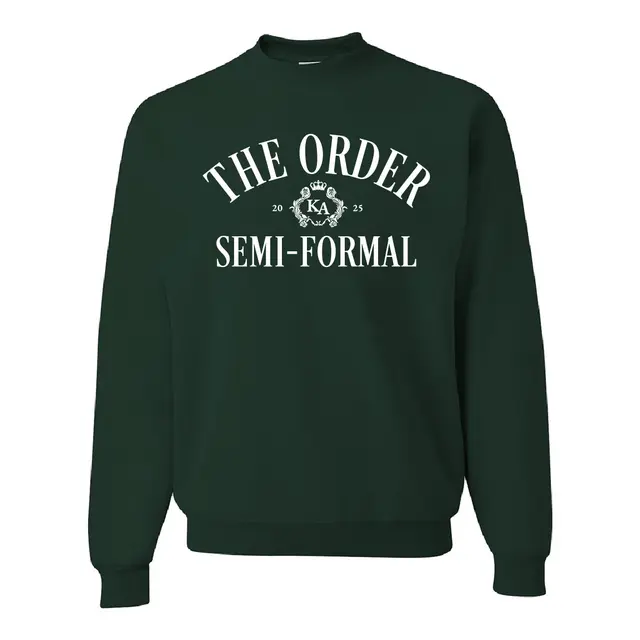 Kappa Alpha Order Bold Text Crest Semi Formal Crewneck 2