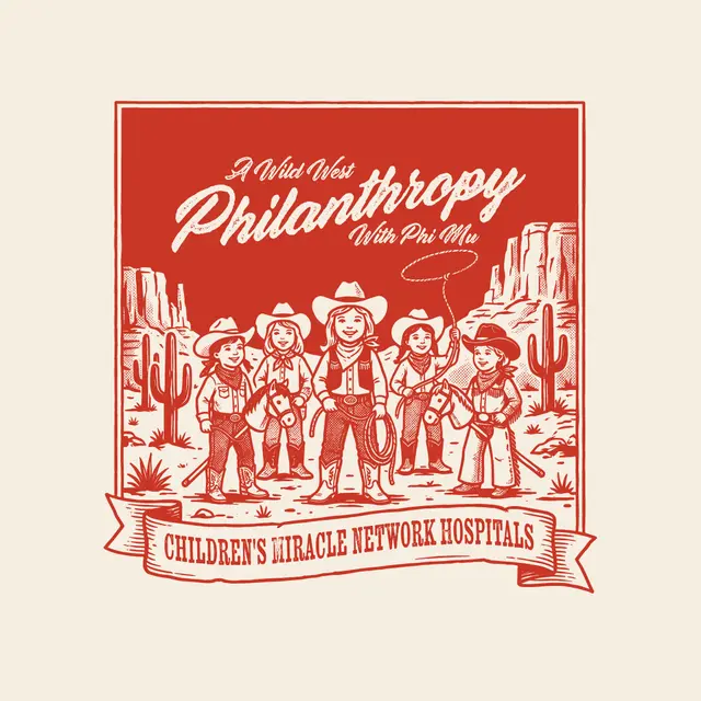 Phi Mu Wild West Cowgirls Philanthropy Hoodie