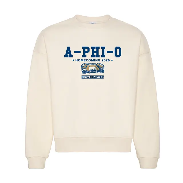 Alpha Phi Omega Stadium Illustration Homecoming Sweater 2