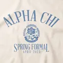 Alpha Chi Omega Simple Pastel Flower Crest Design for Tank for Sorority PR
