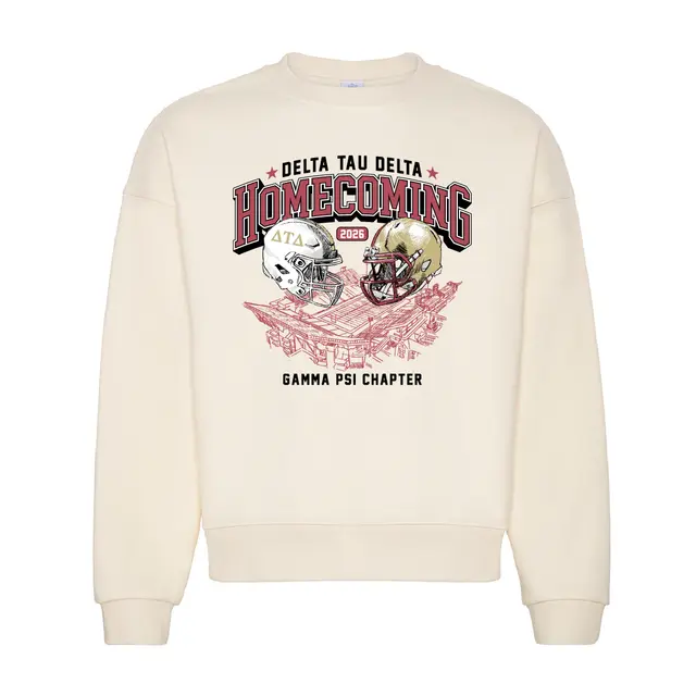 Delta Tau Delta Football Helmets Homecoming Crewneck 2